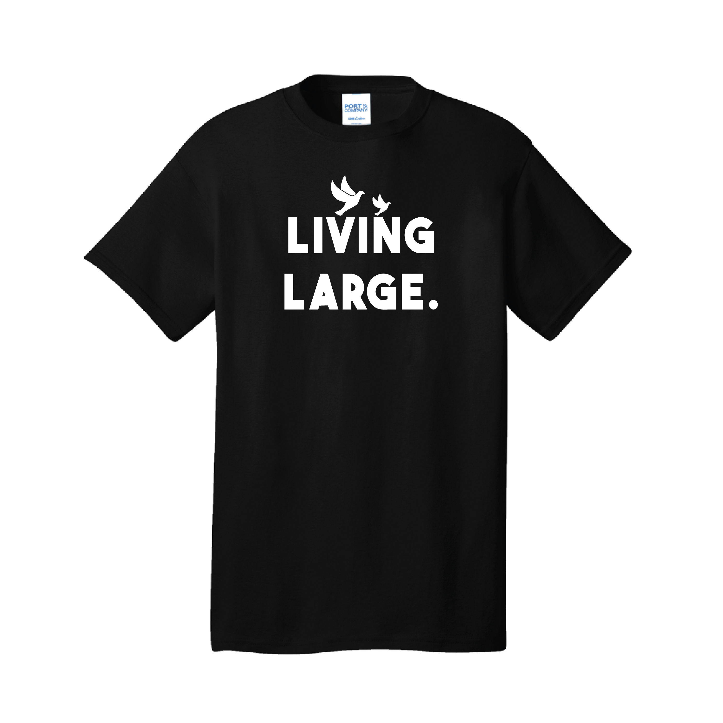 Black Living Large Tee