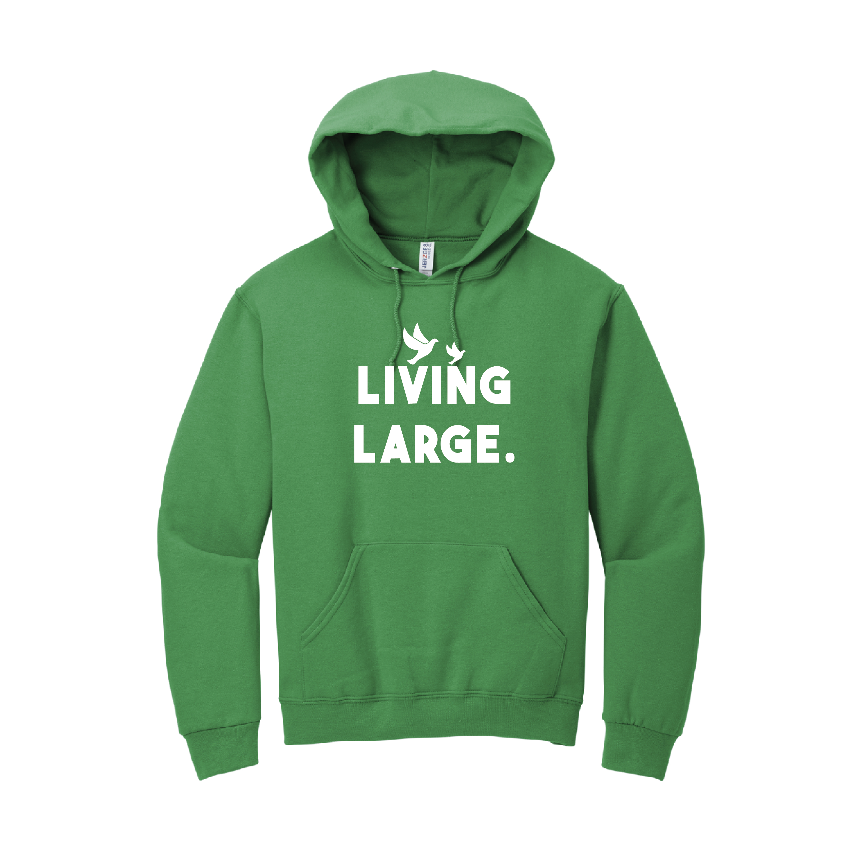 Green Living Large Hoodie