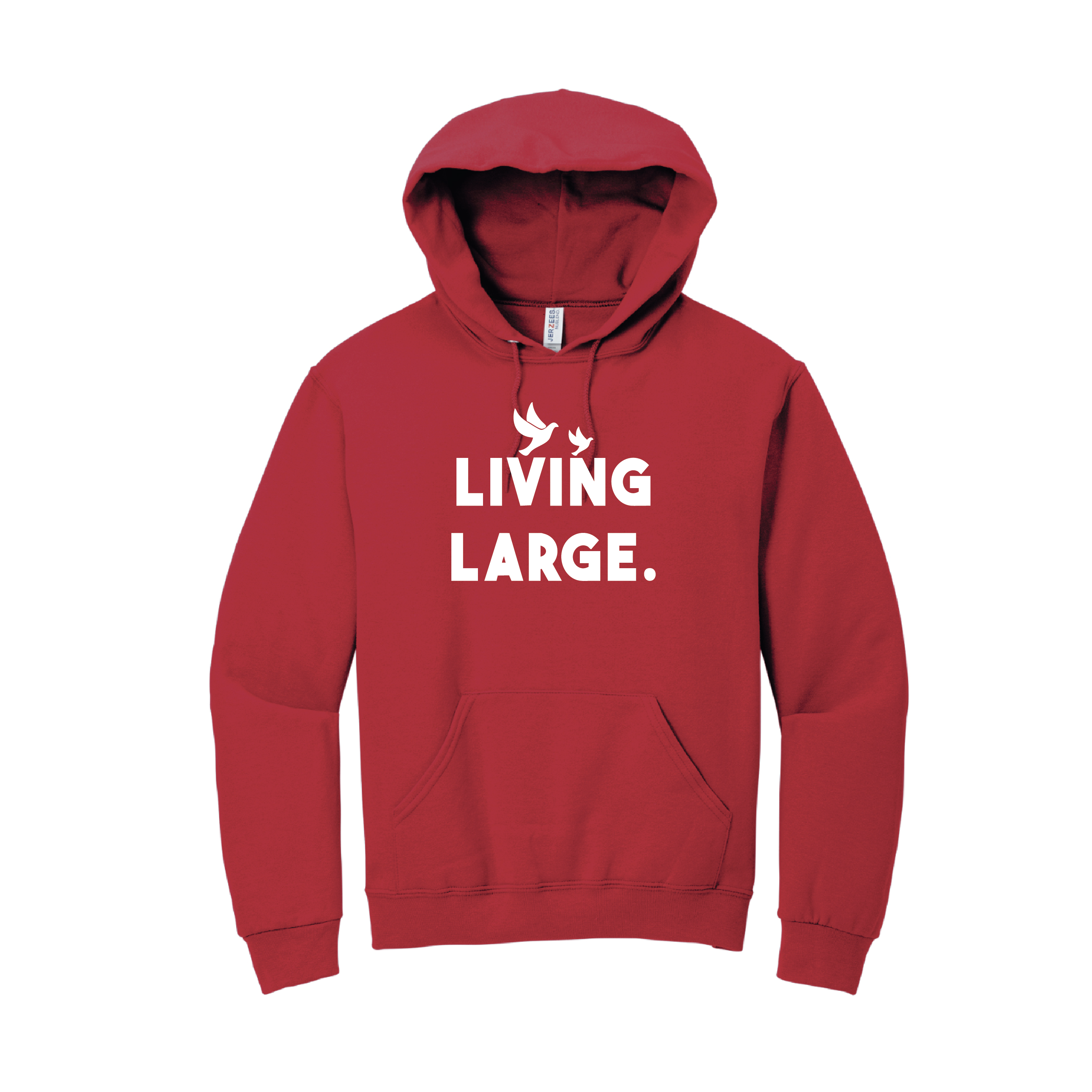 Red Living Large Hoodie