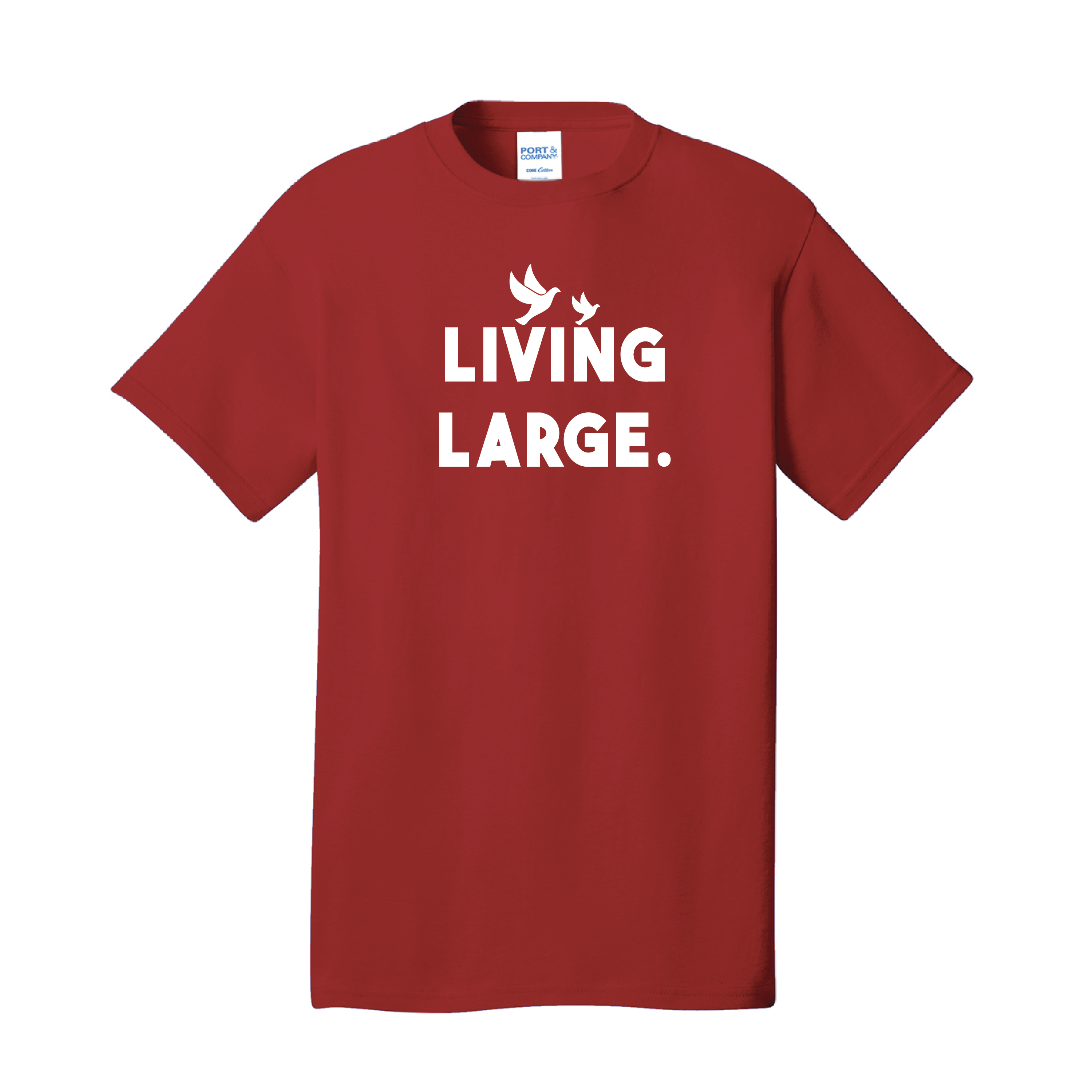 Red Living Large Tee